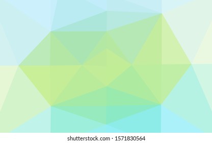 Light Green, Yellow vector abstract polygonal texture. Modern geometrical abstract illustration with gradient. Template for your brand book.