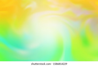 Light Green, Yellow vector abstract blurred background. Shining colored illustration in smart style. Background for designs.