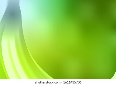 Light Green, Yellow vector abstract layout. Creative illustration in halftone style with gradient. Completely new design for your business.