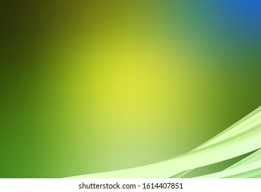 Light Green, Yellow vector abstract layout. Shining colorful illustration in smart style. Background for designs.