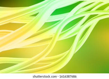 Light Green, Yellow vector abstract bright pattern. Glitter abstract illustration with gradient design. Smart design for your work.