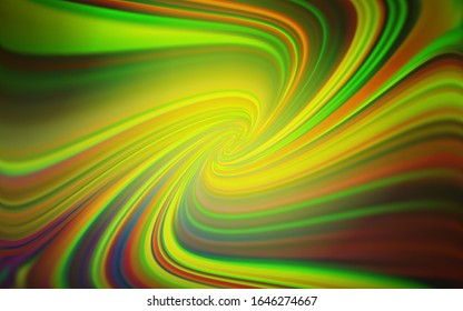 Planta brillante abstracta de vector amarillo, verde claro. Ilustración creativa en estilo de medio tono con degradado. Diseño borroso para su sitio web.