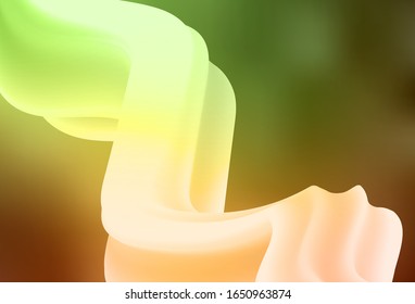 Diseño abstracto de vectores de color verde claro y amarillo borroso. Ilustración abstracta colorida con degradado. Nuevo diseño de estilo para su libro de marca.