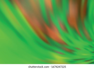 Hellgrünes, gelbes Vektorillustration abstraktes unscharfes Layout. Abstrakte farbige Illustration mit Farbverlauf. Eleganter Hintergrund für ein Markenbuch.
