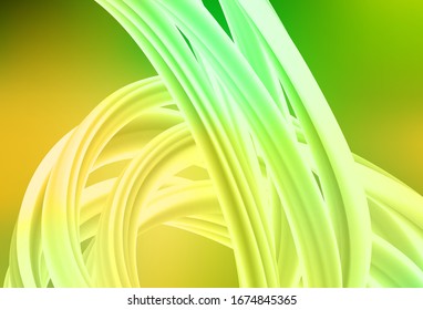 Light Green, Yellow vector abstract bright template. New colored illustration in blur style with gradient. Background for a cell phone.