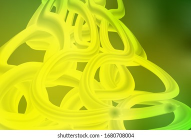 Light Green, Yellow vector abstract bright pattern. A completely new colored illustration in blur style. Completely new design for your business.