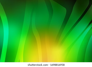 Light Green, Yellow vector abstract blurred background. A completely new colored illustration in blur style. New design for your business.