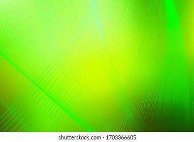 Diseño abstracto vectorial amarillo, verde claro. Ilustración abstracta de color con degradado. Nuevo diseño de estilo para su libro de marca.