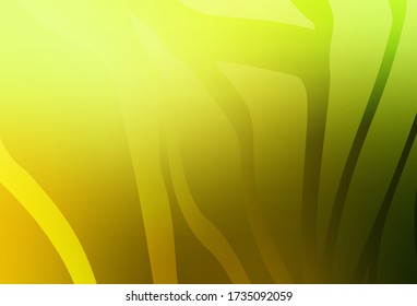 Verde claro, fondo abstracto vectorial amarillo borroso. Ilustración colorida abstracta con gradiente. Fondo para un teléfono móvil.