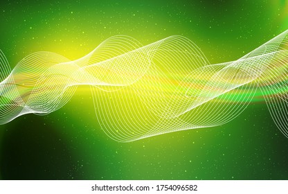 Light Green, Yellow vector abstract bright pattern. Glitter abstract illustration with gradient design. Background for a cell phone.