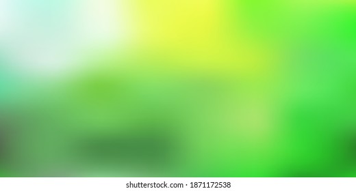 Light green, yellow vector abstract blur texture. Colorful abstract illustration with blur gradient. Sample for your designs.