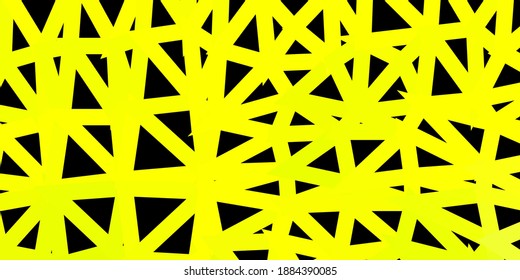 Light green, yellow vector abstract triangle texture. Decorative colorful illustration with abstract triangles. Smart pattern for websites.