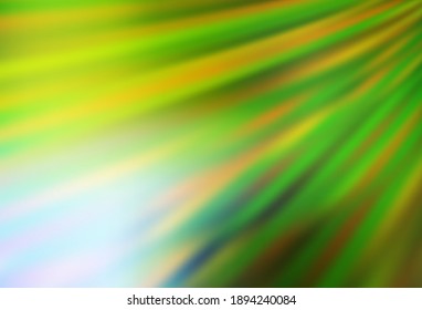 Light Green, Yellow vector abstract blurred background. Colorful abstract illustration with gradient. New style for your business design.