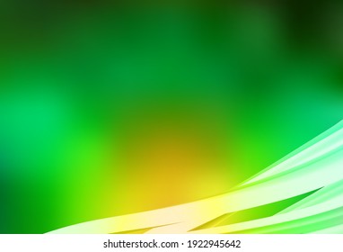 Light Green, Yellow vector abstract bright template. Modern abstract illustration with gradient. New style for your business design.