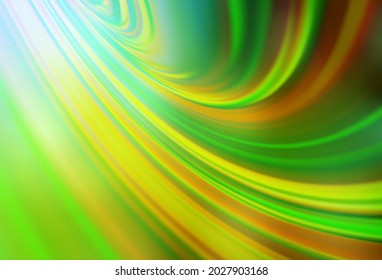 Disposición borrosa abstracta de vector amarillo, verde claro. Ilustración abstracta colorida con gradiente. Nuevo estilo para el diseño de su negocio.