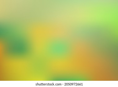 Light Green, Yellow vector abstract bright template. A completely new color illustration in a bokeh style. Sample for your creative designs.