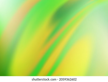 Light Green, Yellow vector abstract blurred template. Glitter abstract illustration with an elegant design. Brand new style for your business design.