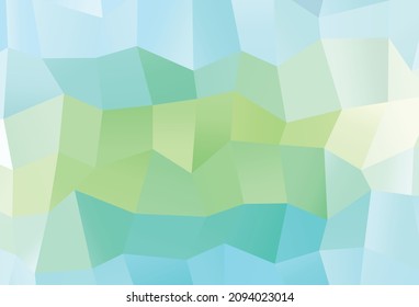 Light Green, Yellow vector abstract polygonal texture. Brand new colorful illustration in with gradient. Textured pattern for background.