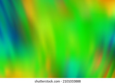 Light Green, Yellow vector abstract blurred layout. A completely new colored illustration in blur style. The best blurred design for your business.