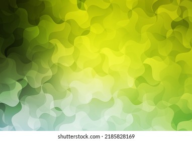 Light Green, Yellow vector abstract mosaic pattern. Glitter abstract illustration with an elegant triangles. A completely new design for your leaflet.