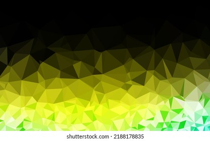Light Green, Yellow vector abstract polygonal cover. Colorful illustration in abstract style with gradient. Completely new template for your business design.