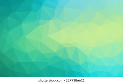 Light Green, Yellow vector abstract polygonal cover. Colorful illustration in Origami style with gradient.  Completely new template for your business design.