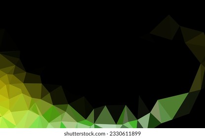 Light Green, Yellow vector abstract mosaic backdrop. Brand new colorful illustration in with gradient. Textured pattern for background.