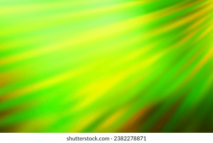 Verde claro, Vector amarillo abstracto textura brillante. Ilustración de colores brillantes de estilo inteligente. Marco elegante para un libro de marca.