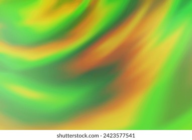 Light Green, Yellow vector abstract blurred background. Colorful illustration in abstract style with gradient. Smart design for your work.