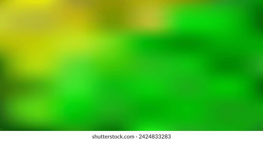 Hellgrüne, gelbe abstrakte Vektorunschärfezeichnung. Bunte Illustration mit Farbverlauf im abstrakten Stil. Intelligentes Muster für Websites.