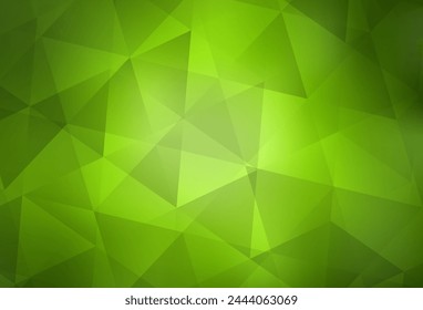 Hellgrüne, gelbe Vektorgrafik abstrakte polygonale Vorlage. Ein Muster mit polygonalen Formen. Vorlage für Handy-Hintergründe.