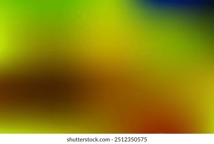 Dibujo de desenfoque abstracto de Vector verde claro y amarillo. Ilustración colorida con gradiente en estilo abstracto. Su diseño para aplicaciones.