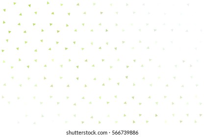 Light Green Yellow vector abstract colorful background, which consist of triangles. Pattern with colored triangles on white background.