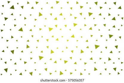 Light Green, Yellow vector abstract colorful background, which consist of triangles. Pattern with colored triangles on white background.