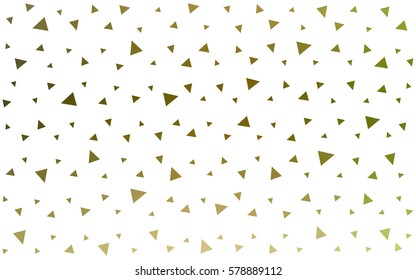 Light Green, Yellow vector abstract colorful background, which consist of triangles. Pattern with colored triangles on white background.