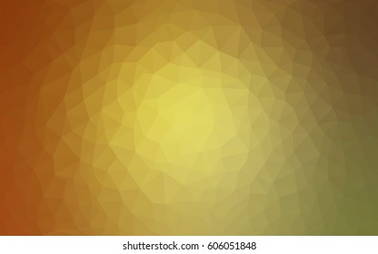 Light Green, Yellow vector abstract textured polygonal background. Blurry triangle design. Pattern can be used for background.