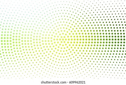 Light Green, Yellow vector abstract pattern with circles. Geometry template for your business design. Background with colored spheres.