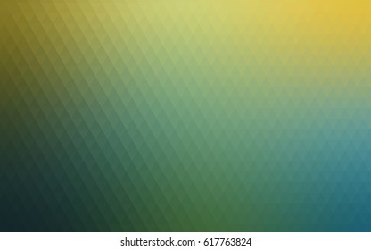 Light Green, Yellow vector abstract textured polygonal background. Brand-new blurry triangular design. Pattern can be used for background.