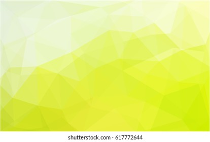 Light Green, Yellow vector abstract textured polygonal background. Blurry triangle design. Pattern can be used for background.