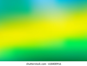 Light Green, Yellow vector abstract blurred background. Blurry abstract design. The textured pattern can be used for background. 