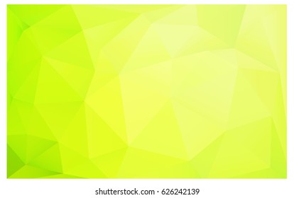 Light Green, Yellow vector abstract textured polygonal background. Blurry triangle design. Pattern can be used for background.