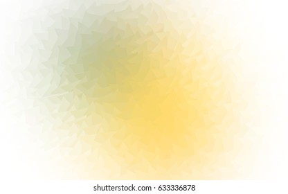 Light Green, Yellow vector abstract colorful background, which consist of triangles. Pattern with colored triangles on white background.