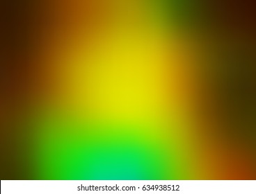 Light Green, Yellow vector abstract template. Creative illustration in halftone style with gradient. The textured pattern can be used for background.