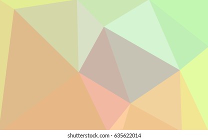 Light Green, Yellow vector abstract textured polygonal background. Blurry triangle design. Pattern can be used for background.