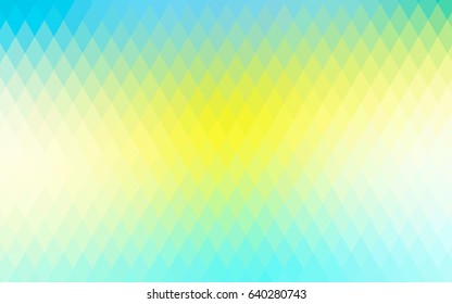 Light Green, Yellow vector abstract textured polygonal background. Blurry rectangular design. The pattern with repeating rectangles can be used for background.