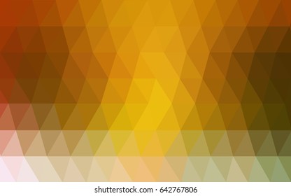 Light Green, Yellow vector abstract textured polygonal background. Blurry triangle design. Pattern can be used for background.