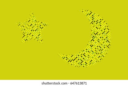 Light Green, Yellow vector abstract pattern with circles. Geometry template for your business design. Background with colored spheres.