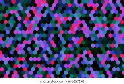 Light Green, Yellow vector abstract textured polygonal background. Brand-new blurry hexagonal design. Pattern can be used for background.