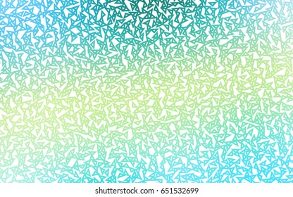 Light Green, Yellow vector abstract colorful background, which consist of triangles. Pattern with colored triangles on white background.
