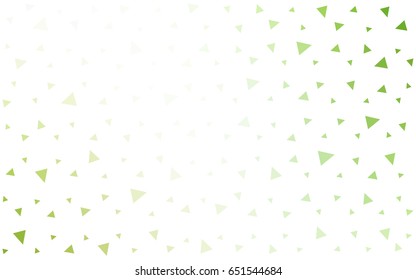 Light Green, Yellow vector abstract colorful background, which consist of triangles. Pattern with colored triangles on white background.